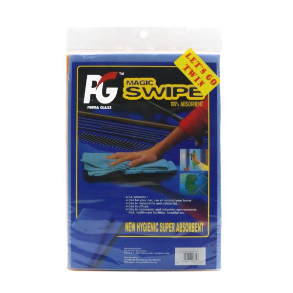 PG PERMA GLASS MAGIC SWIPE HIGH ABSORBENT WASH CLOTH | TWIN