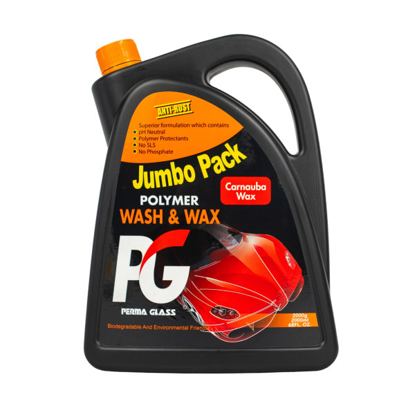 PG Polymer Wash & Wax Car Shampoo with Carnauba Wax (2L)